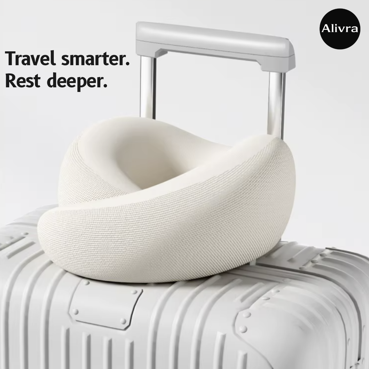 Alivra™ 360° Memory Foam Travel Neck Pillow