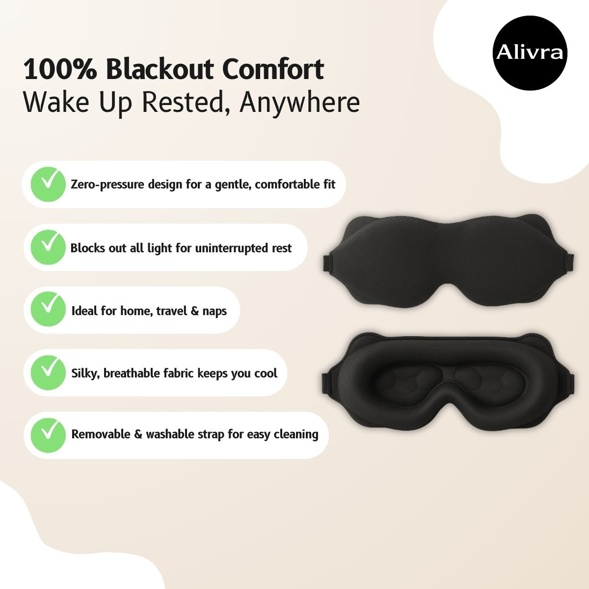 Alivra™ PureRest 3D Sleep Mask