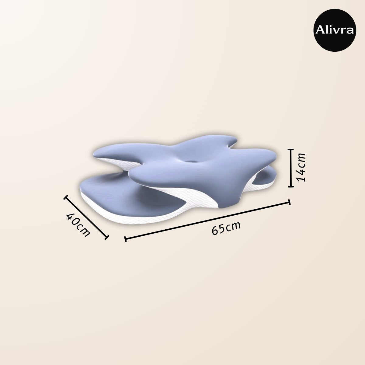 Alivra™ ButterflyWave Orthopaedic Memory Foam Pillow
