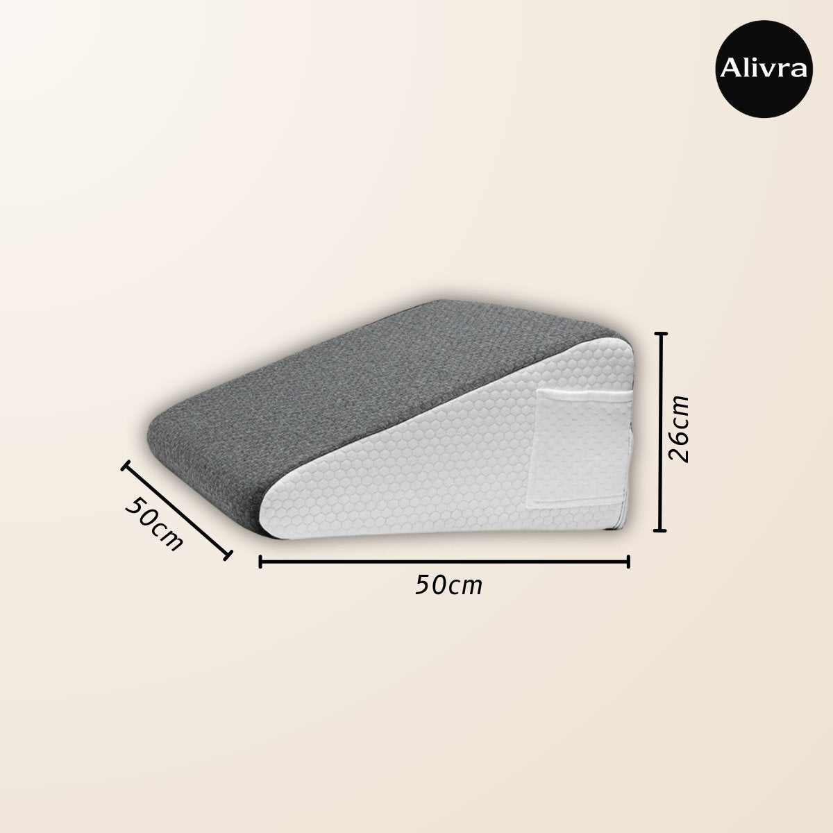Alivra™ ElevateRest Memory Foam Wedge Pillow