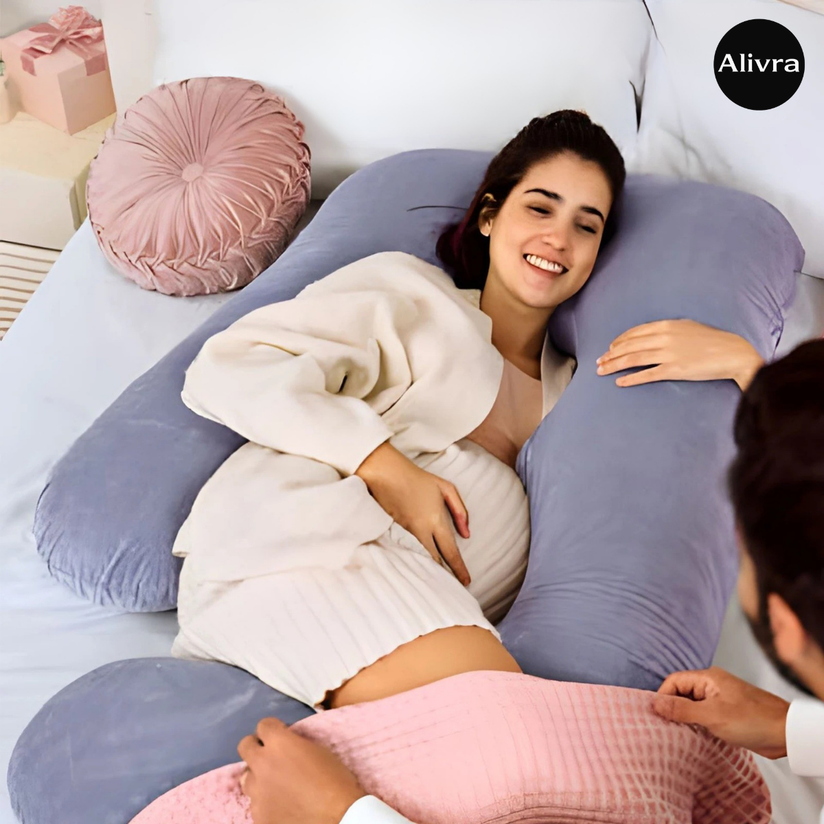 Alivra™ Full Body Pregnancy Support Pillow