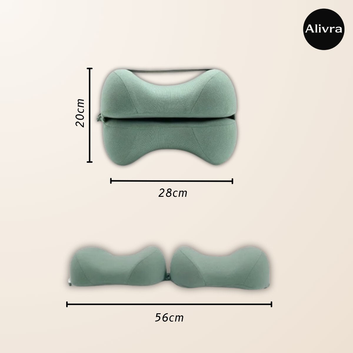 Alivra™ Memory Foam Leg Pillow